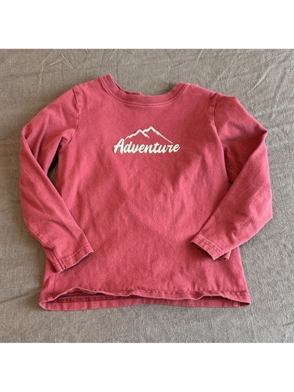 Janie and Jack Maroon Adventure Long Sleeve Tee